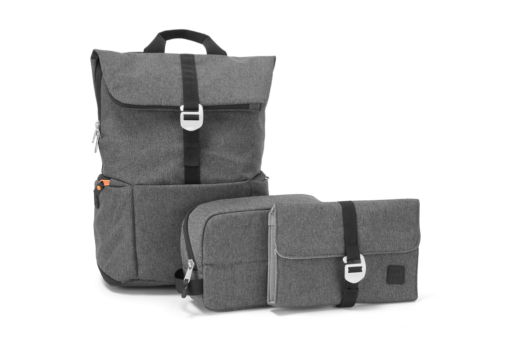 With Folio and Utility Pouch #colour_Charcoal - 